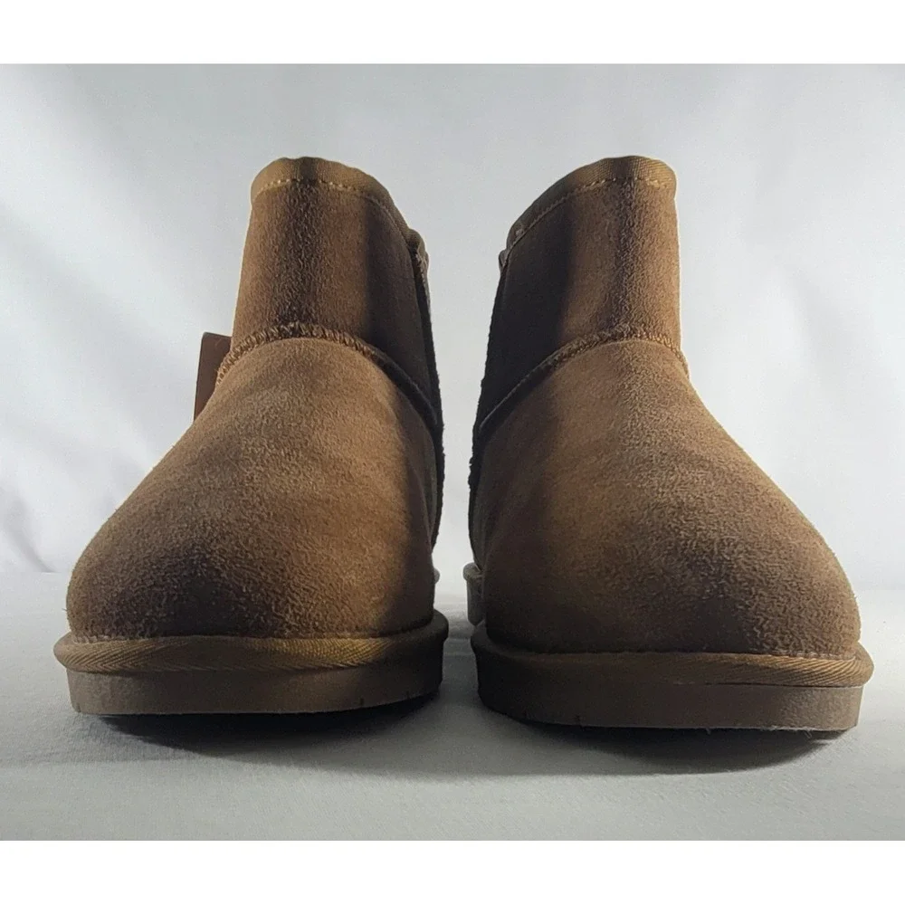Bearpaw Shorty Women's Winter Boots In Demi Hickory Size 11 Medium Shearling